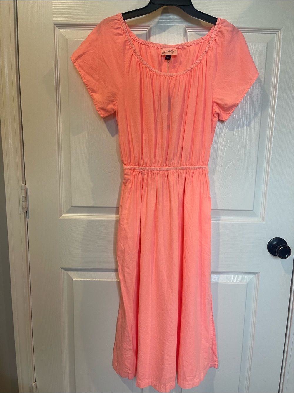Universal Thread New Coral Midi Dress Pockets Size Medium